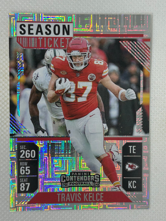 2024 Panini Contenders Season Ticket Hobby Mojo Travis Kelce #48 Kansas City Chiefs