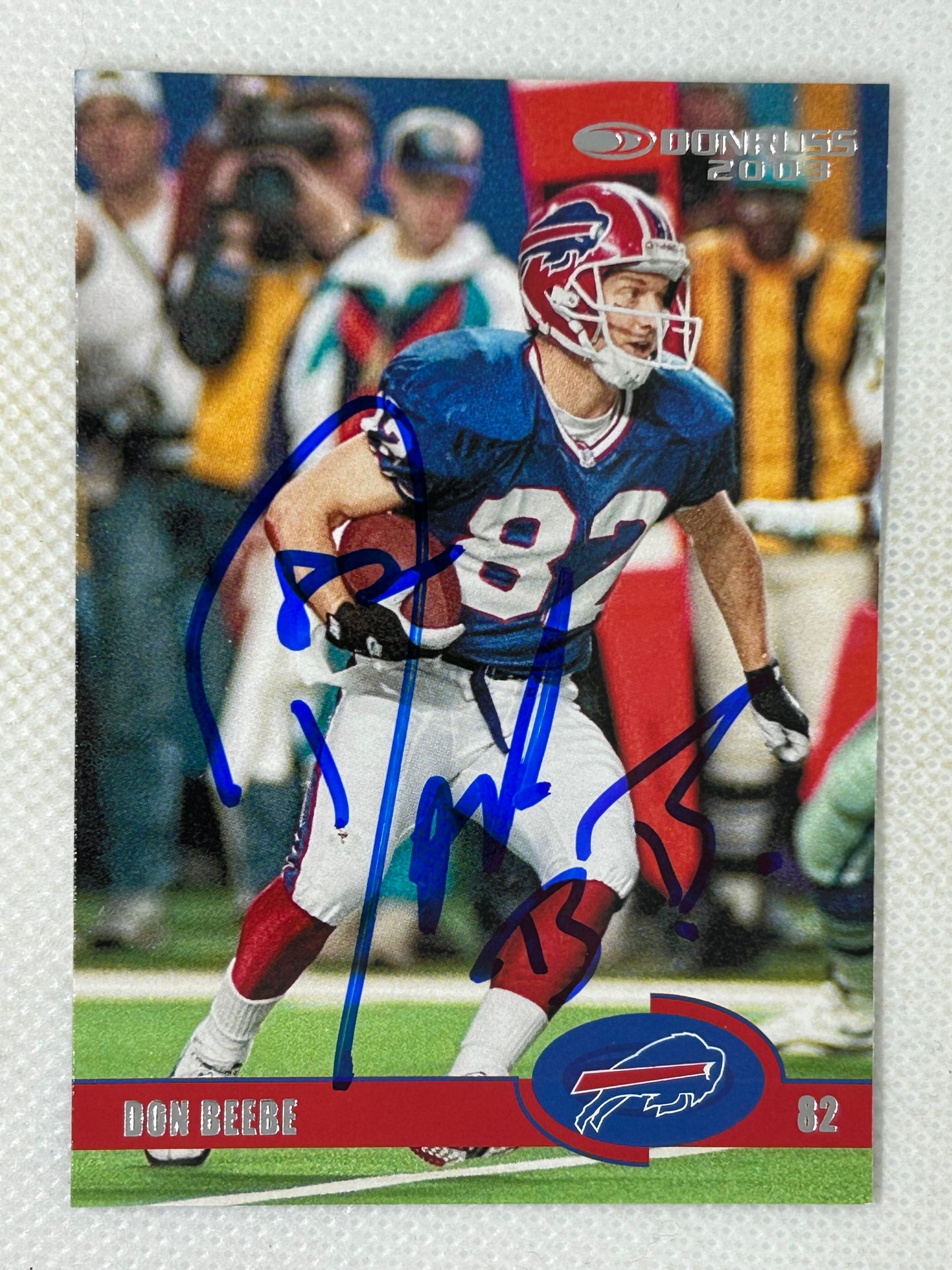 2023 Donruss #19 Don Beebe Retro 2003 Buffalo Bills Signed Card