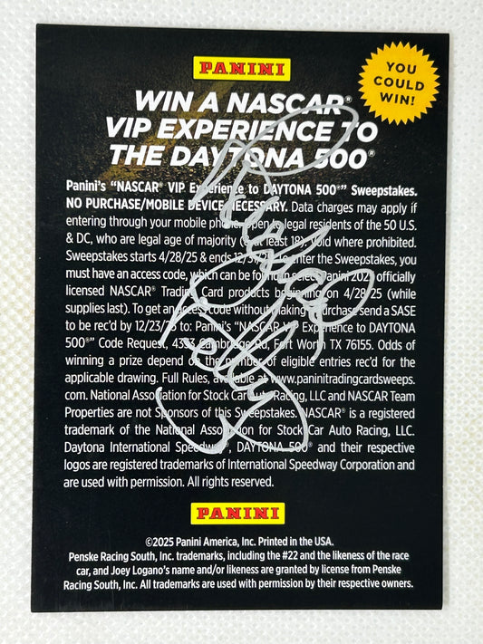 2025 Panini NASCAR Win a VIP Experience Richard Petty Signed Card