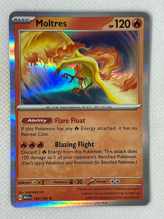 Pokémon TCG Scarlet & Violet-151 Holo Rare 146/165 Moltres