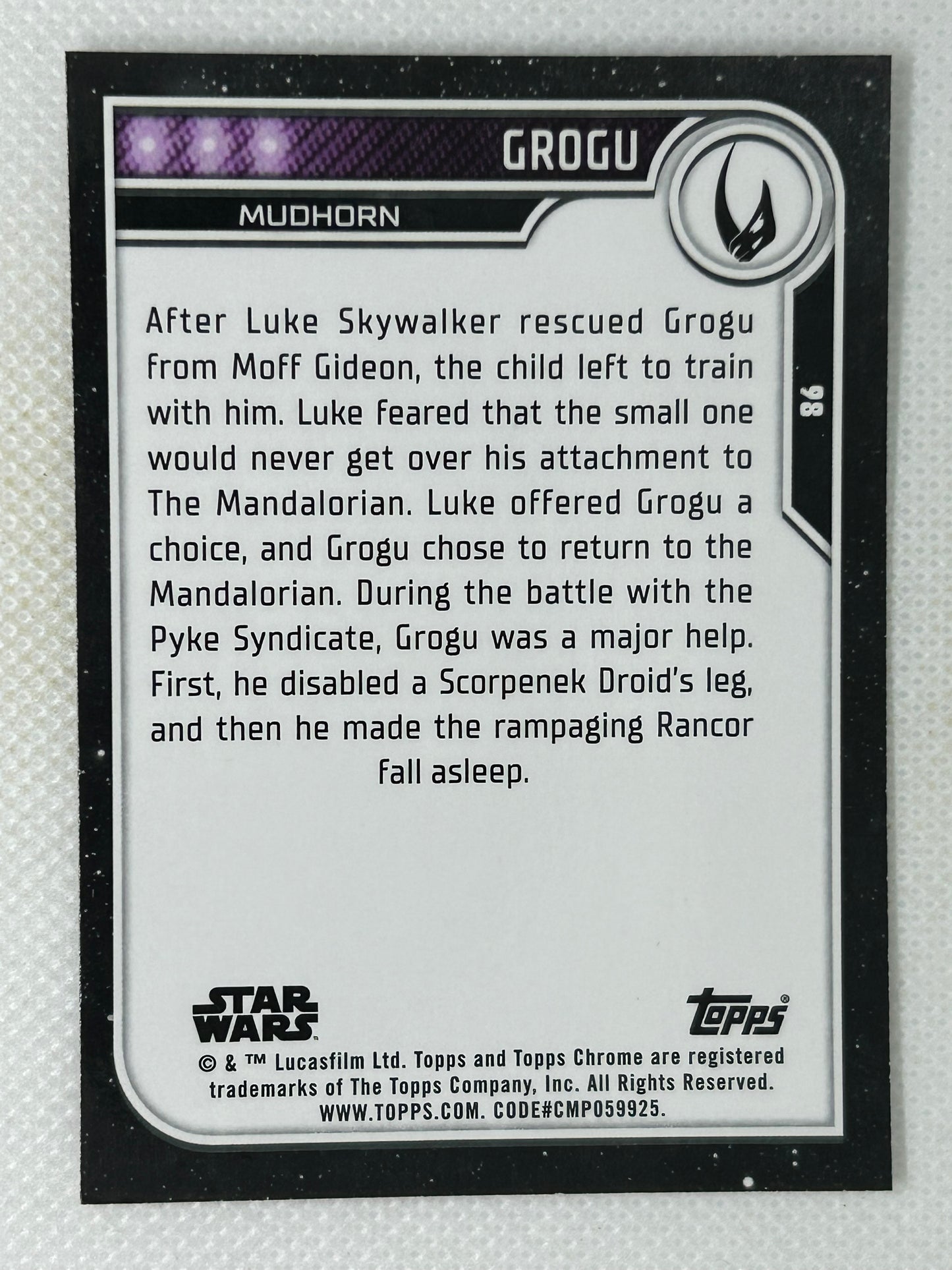 2023 Topps Chrome Star Wars Grogu #98