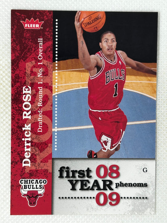 2008-09 Fleer First Year Phenoms Derrick Rose #PH-1 Rookie Card Chicago Bulls