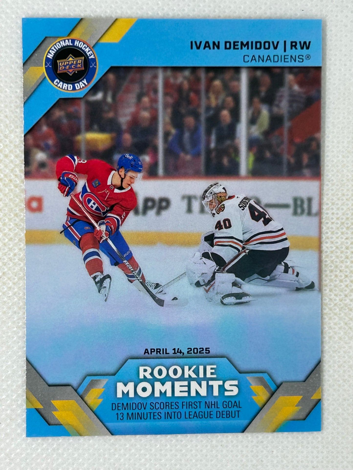 2026 Upper Deck National Hockey Card Day Rookie Moments #NHCD-31 Ivan Demidov Montreal Canadians