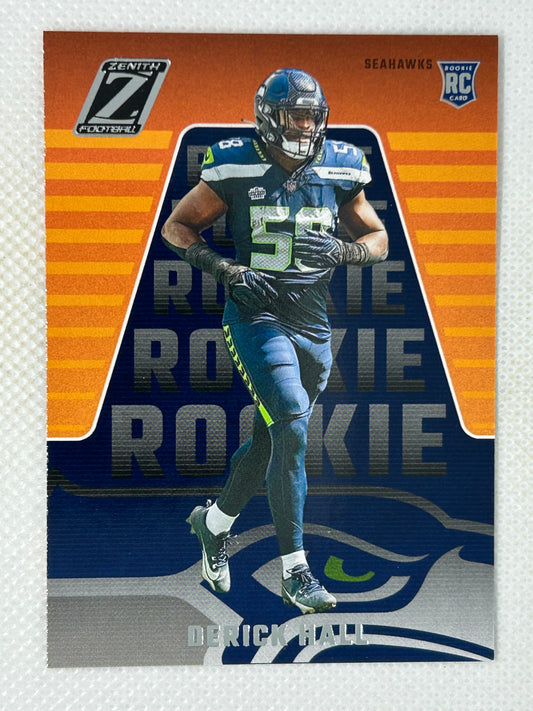 2023 Panini Zenith Rookie Card Derick Hall #130 Seattle Seahawks