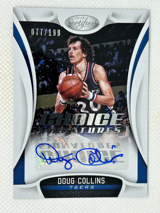 2018-19 Panini Certified Choice Signatures #CS-DCL Doug Collins /199 Philadelphia 76ers