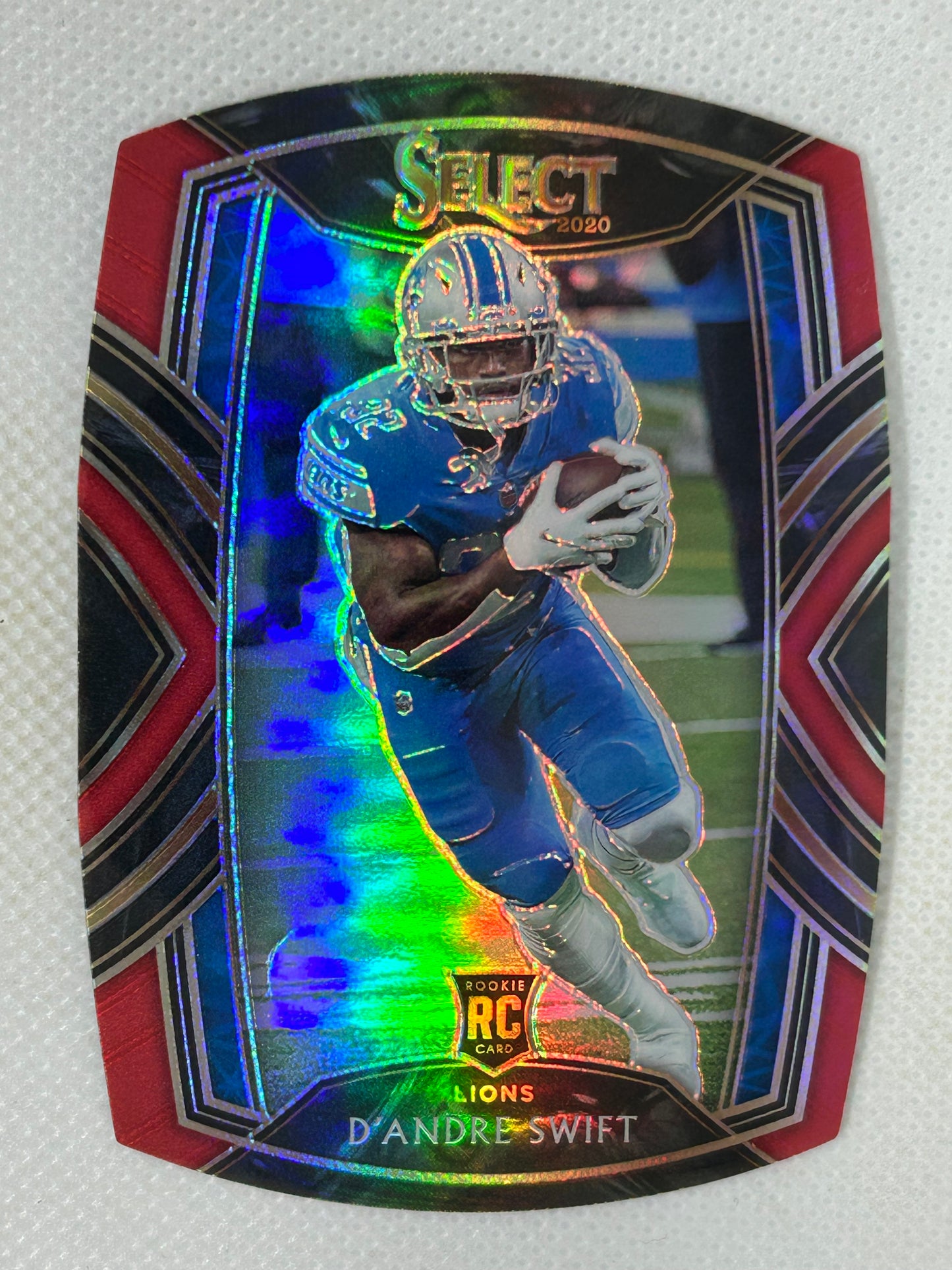 2020 Panini Select Red Die-Cut #251 D'Andre Swift Detroit Lions