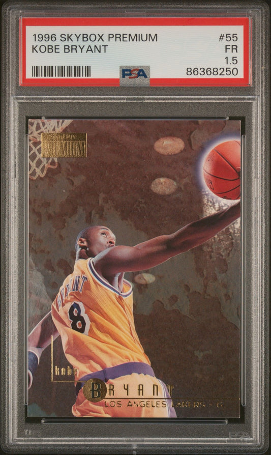 1996-97 Skybox Premium #55 Rookie Card Kobe Bryant PSA 1.5 Los Angeles Lakers Pop 1