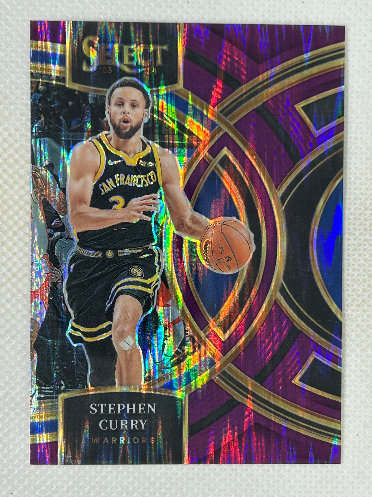 2023-24 Panini Select Purple Flash /175 Stephen Curry #145 Golden State Warriors