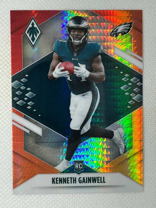 2021 Panini Phoenix Fire Burst Kenneth Gainwell Rookie Card RC #139 Philadelphia Eagles