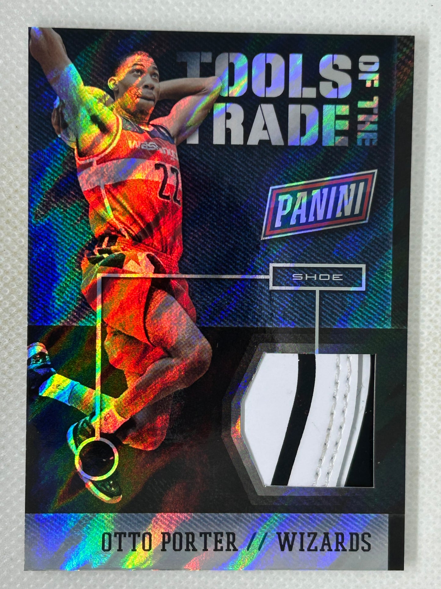 2014 Panini National Convention Tools of the Trade Cracked Ice Shoe Relic Otto Porter #5 Washington Wizards