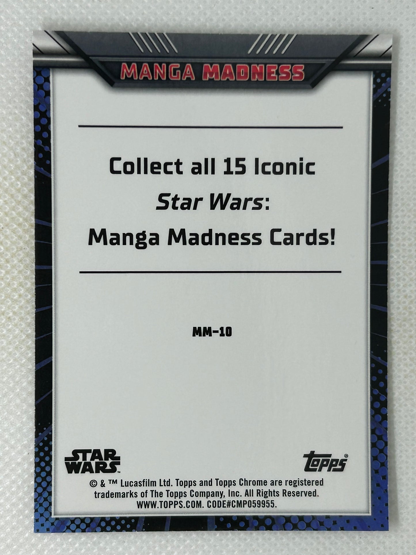 2023 Topps Chrome Star Wars Manga Madness #MM-10 Luke Darth Vader Yoda