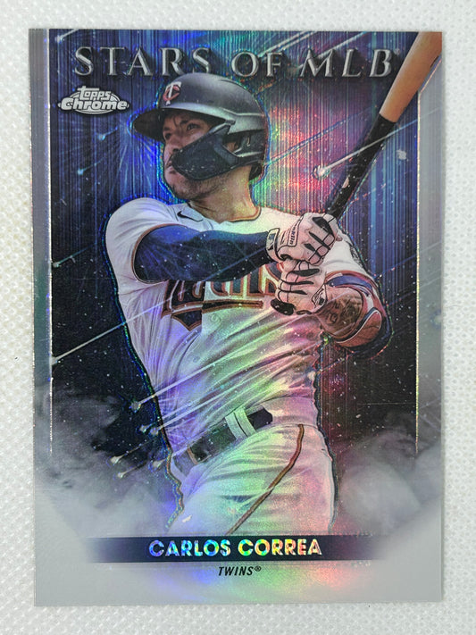 2022 Topps Chrome Refractor Carlos Correa Stars Of MLB #SMLBC-70 Minnesota Twins