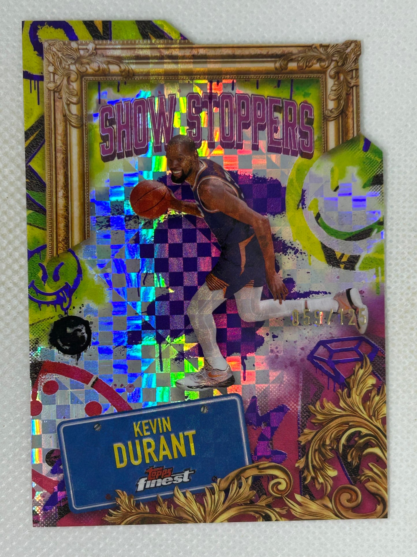 2024-25 Topps Finest Showstoppers Purple X-Fractor /125 Kevin Durant #S-20 Phoenix Suns