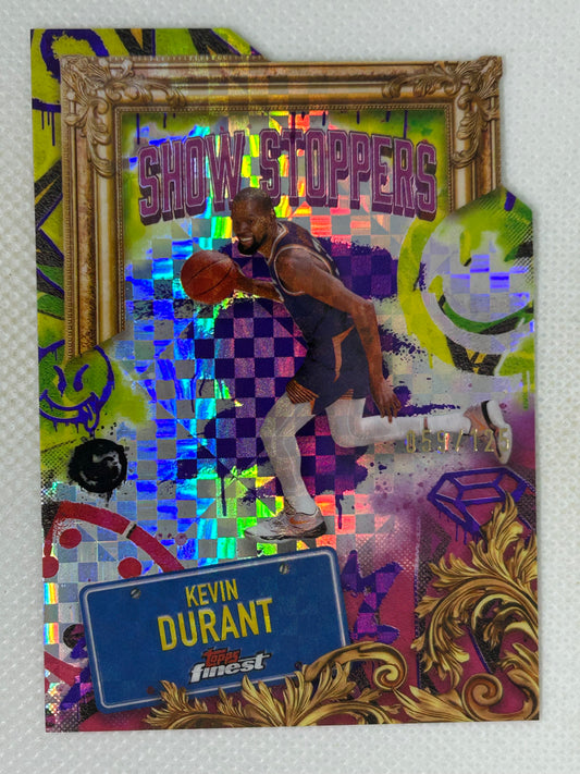 2024-25 Topps Finest Showstoppers Purple X-Fractor /125 Kevin Durant #S-20 Phoenix Suns