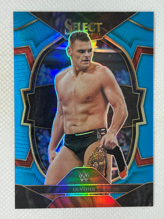 2023 Panini Select Concourse WWE Light Blue Prizm /249 Gunther #52