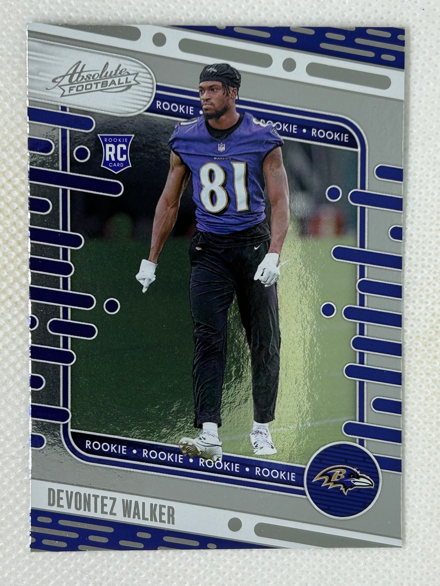 2024 Panini Absolute Rookie Devontez Walker #181 Baltimore Ravens