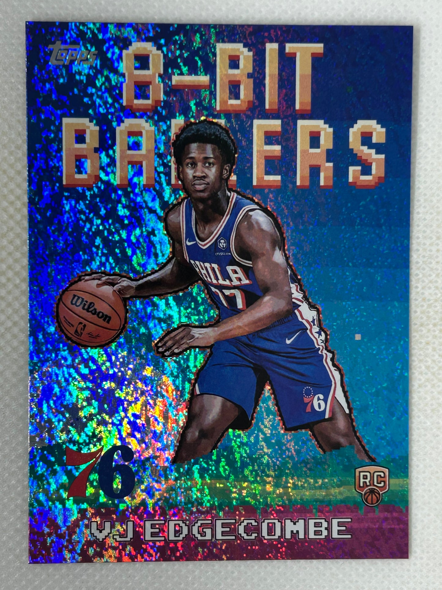 2025-26 Topps VJ Edgecombe Holofoil 8-Bit Ballers 8B-33 Philadelphia 76ers