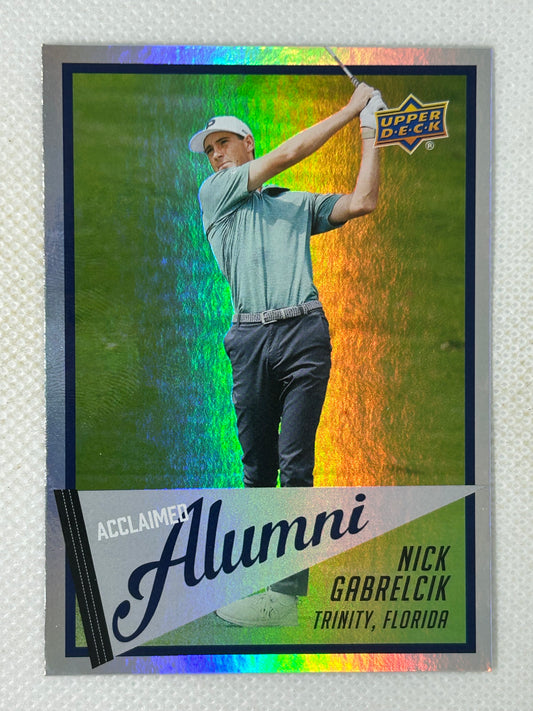 2026 Upper Deck Golf Acclaimed Alumni Nick Gabrelcik AL-11