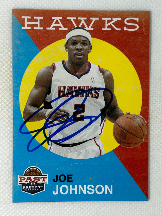 2012-13 Panini Past & Present Joe Johnson #140 Atlanta Hawks Signed Card