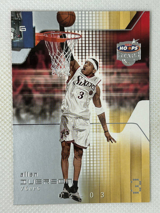 2002-03 NBA Hoops Stars Allen Iverson #3 Philadelphia 76ers