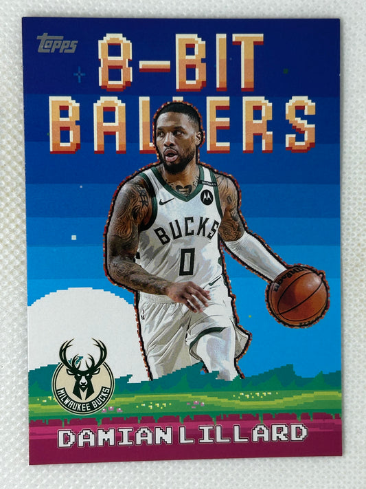 2025-26 Topps 8-Bit Ballers #8B-8 Damian Lillard Milwaukee Bucks