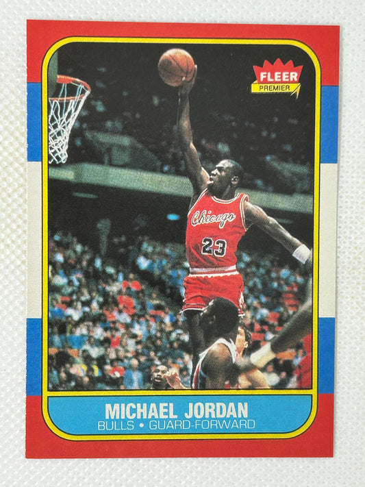 1986-87 Fleer Michael Jordan 57 of 132 Rookie REPRINT Chicago Bulls