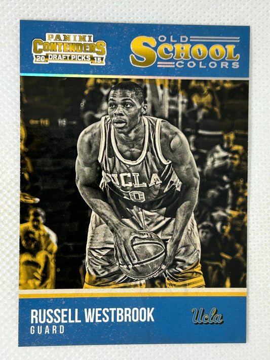 2015-16 Panini Contenders Draft Picks Old School Colors Russell Westbrook #28 UCLA Bruins