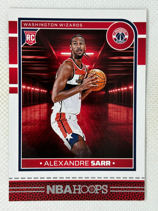 2024-25 Panini NBA Hoops Rookies Alexandre Sarr #232 Washington Wizards
