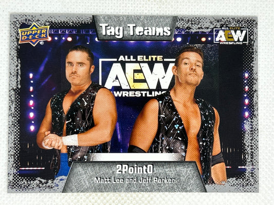 2022 Upper Deck AEW All Elite Wrestling Tag Teams #85 2Point0 Matt Lee Jeff Parker