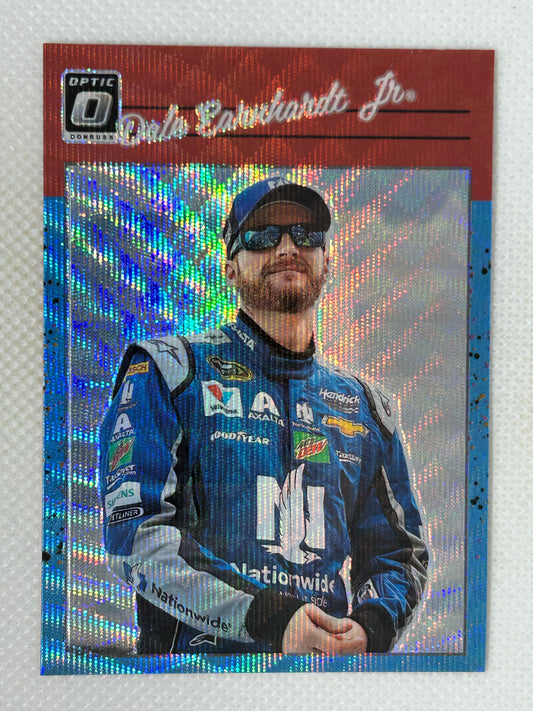 2023 Panini Donruss NASCAR Racing Optic Carolina Blue Wave #85 Dale Earnhardt Jr