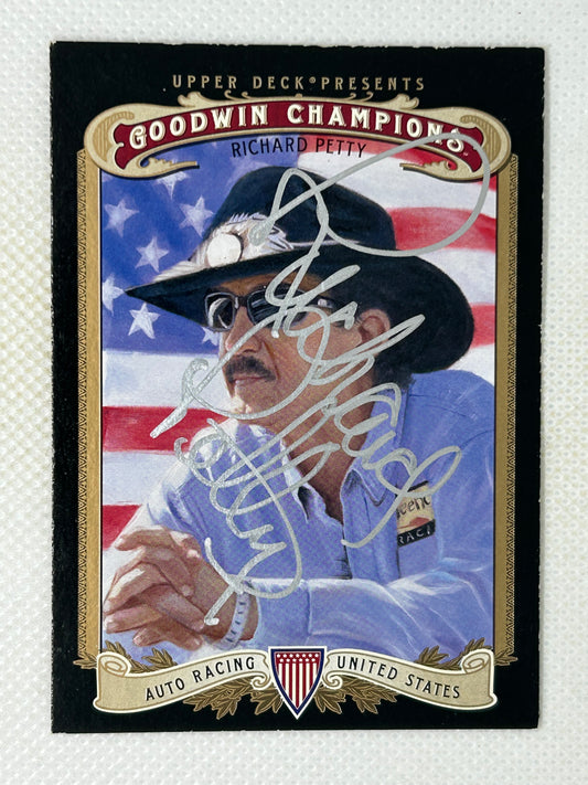 2012 Upper Deck Goodwin Champions #62 Richard Petty Signed Card
