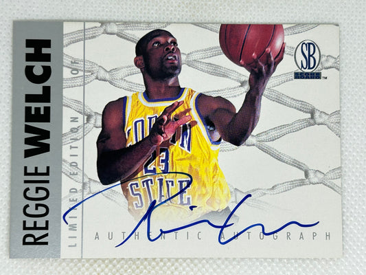 1997 Score Board Basketball Authentic Autograph Reggie Welch Auto Coppin State Eagles