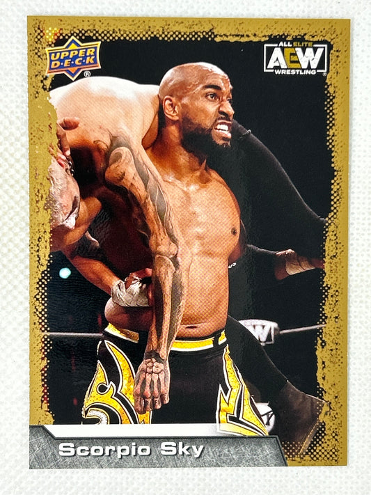 2022 Upper Deck AEW All Elite Wrestling Gold #26 Scorpio Sky