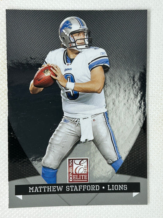 2011 Panini Donruss Elite #35 Matthew Stafford Detroit Lions