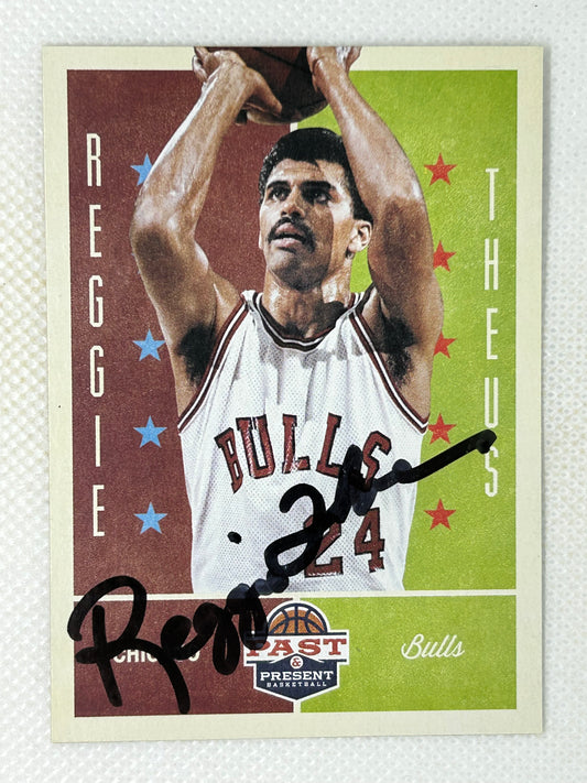 2012-13 Panini Past & Present Reggie Theus #89 Chicago Bulls Signed Card