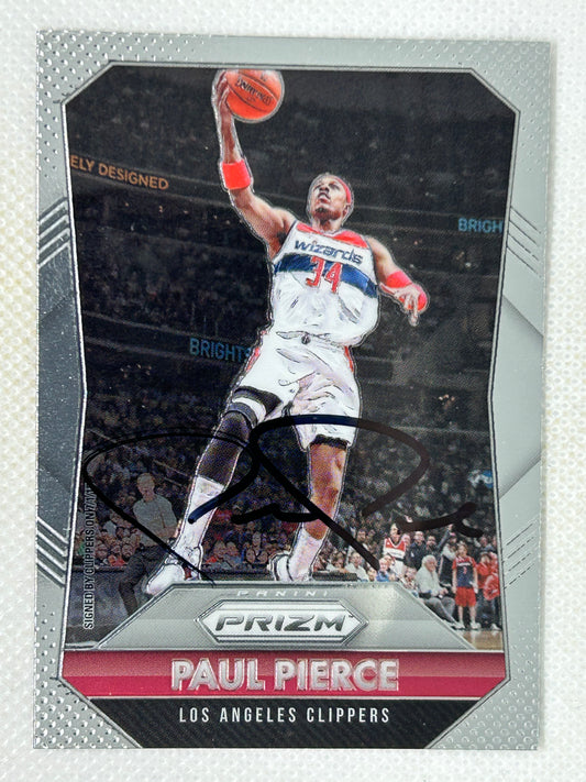 2015-16 Panini Prizm Paul Pierce #92 Los Angeles Clippers Signed Card