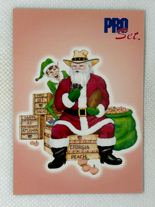1993 NFL Pro Set Santa Claus Georgia Peach Card Rare