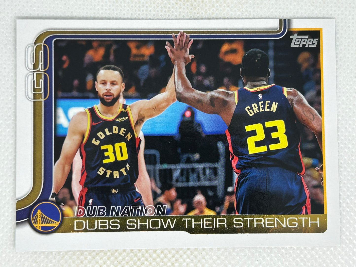 2025-26 Topps #291 Dubs Nation: Dubs Show Their Strength Golden State Warriors