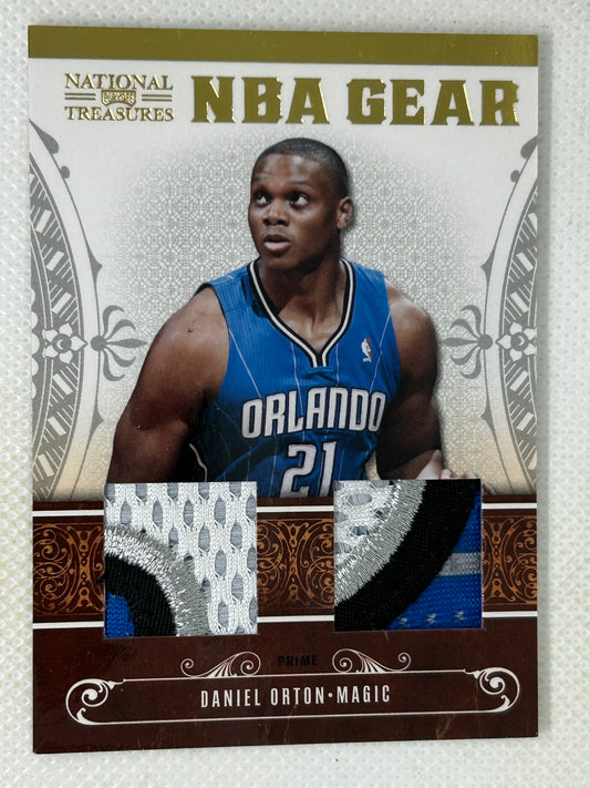 2010-11 Playoff National Treasures Rookie Card Dual Prime Patch /49 Daniel Orton #34 Orlando Magic