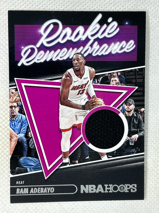 2021-22 Panini NBA Hoops Rookie Remembrance Relic Bam Adebayo #RR-BAM Miami Heat