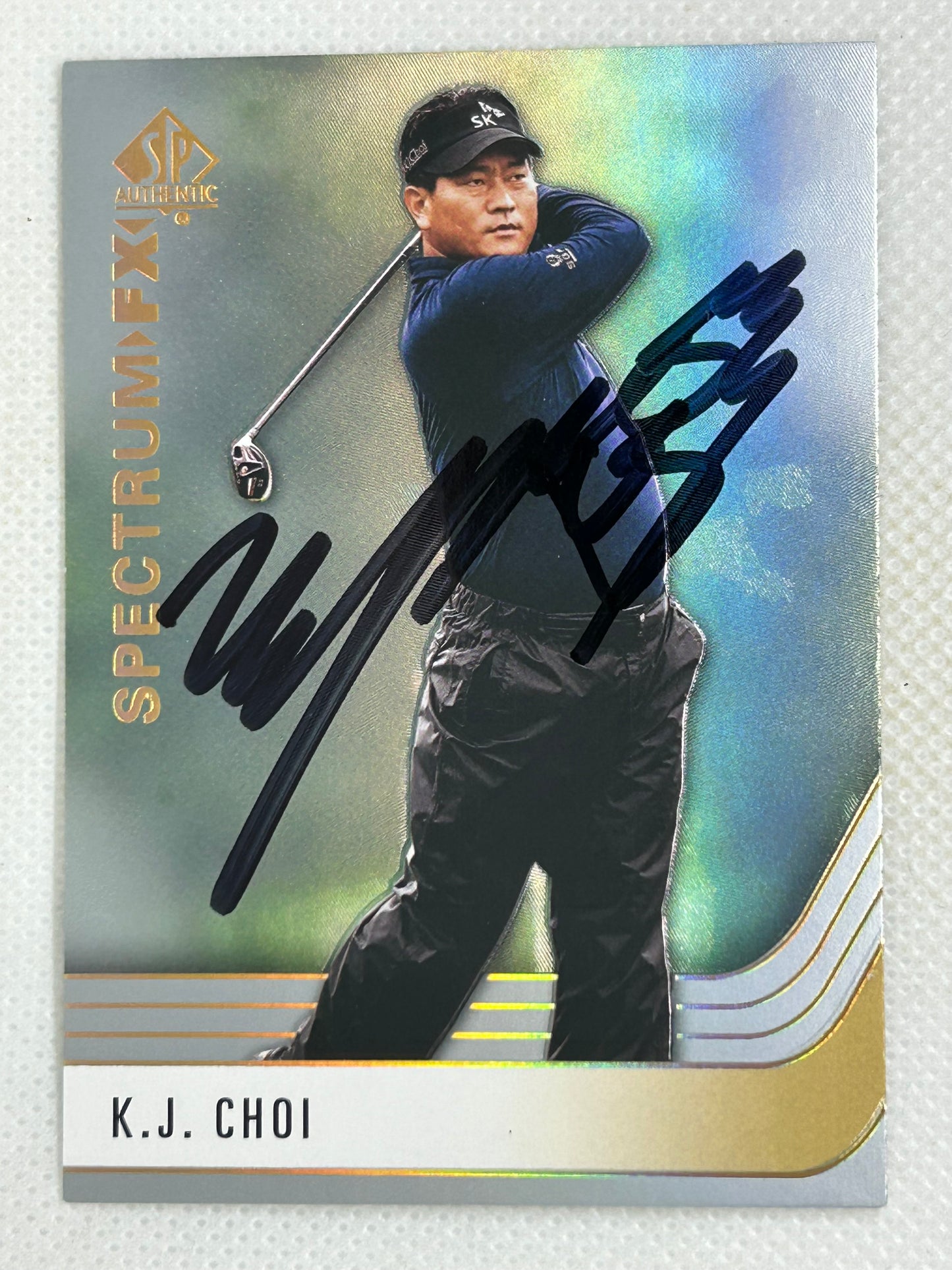 2021 SP Authentic Spectrum FX Achievement KJ Choi #S-14 Signed Card
