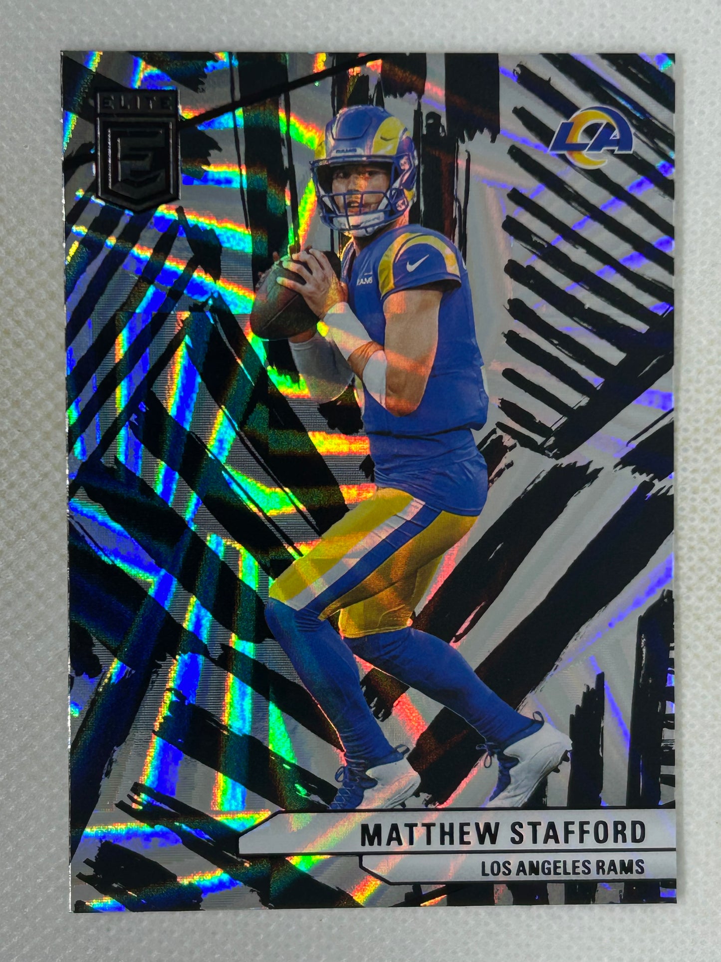 2024 Panini Donruss Elite Matthew Stafford Razzle Dazzle #23 SSP Case Hit Los Angeles Rams2024 Panini Donruss Elite Matthew Stafford Razzle Dazzle #23 SSP Case Hit Los Angeles Rams