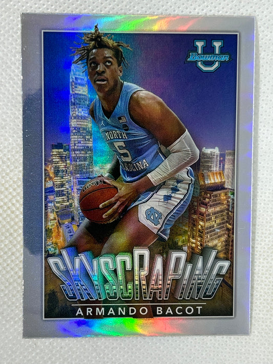 2022-23 Bowman U Chrome Skyscraping #S-11 Armando Bacot North Carolina Tarheels