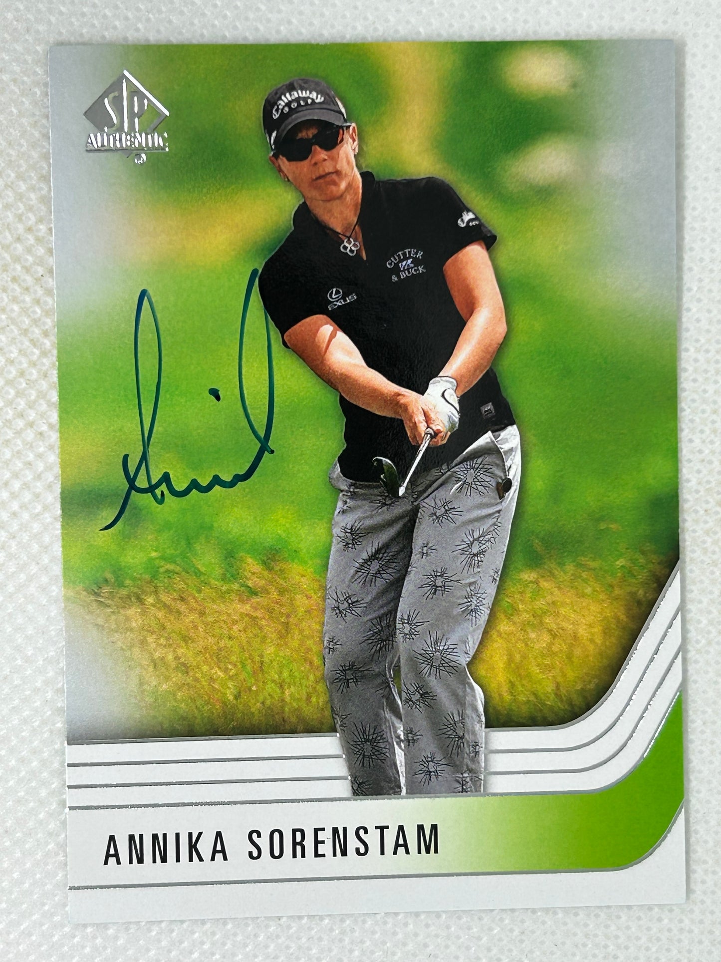 2020 SP Authentic Golf Annika Sorenstam #10 Signed Card