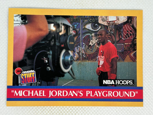 1990-91 NBA Hoops "Michael Jordan's Playground" Chicago Bulls #382