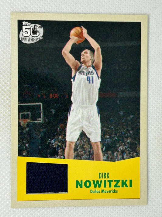 2007-08 Topps 50th Anniversary Relic #41 Dirk Nowitzki Dallas Mavericks