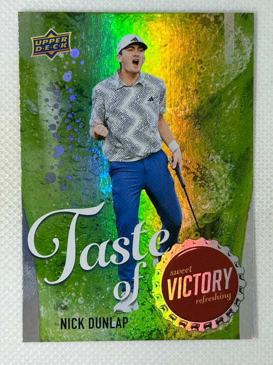 2026 Upper Deck Golf Taste of Victory TV-12 Nick Dunlap