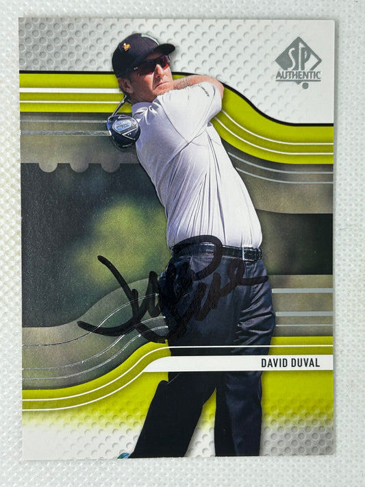 2012 SP Authentic #9 David Duval Signed Card