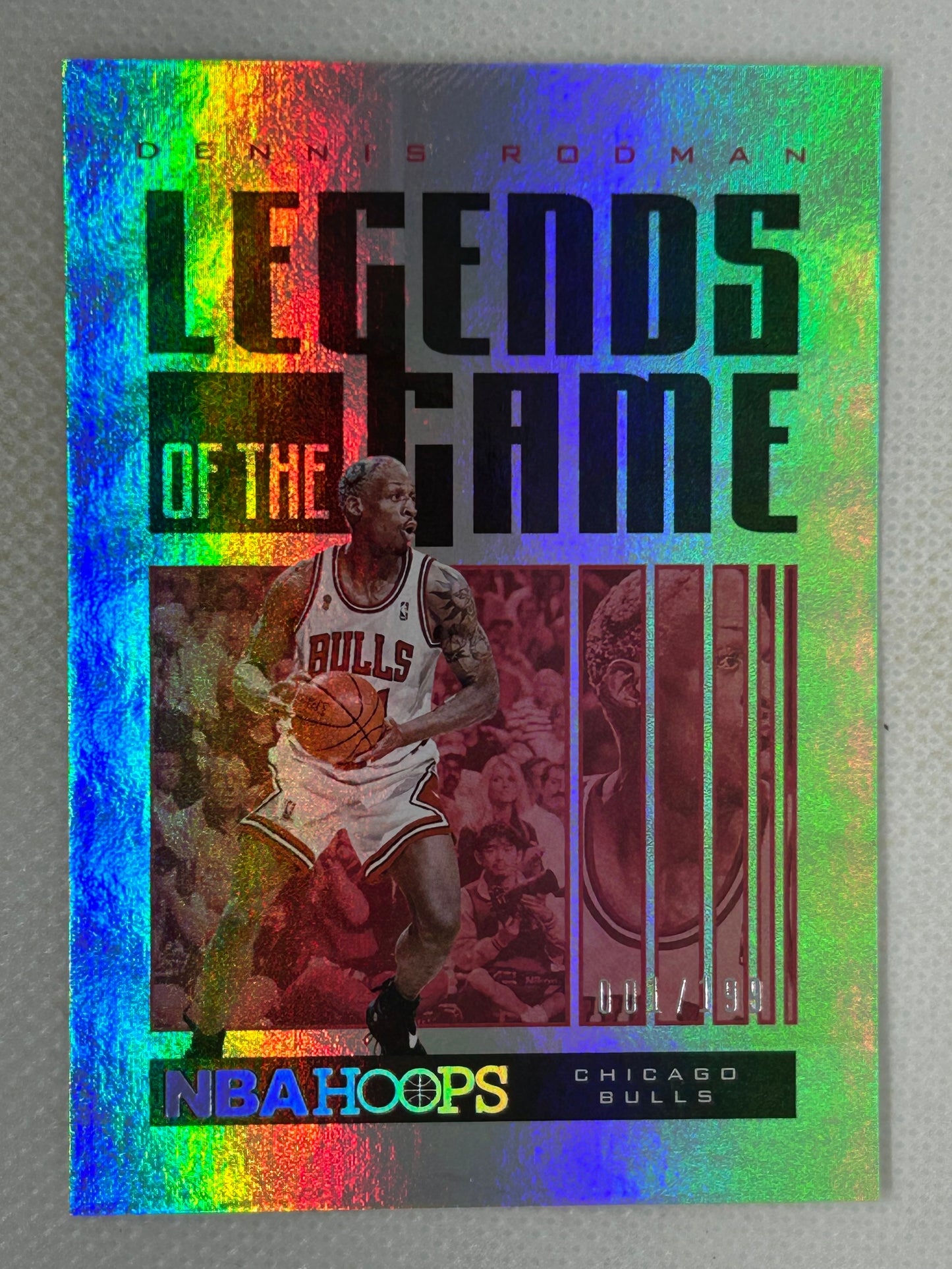 2020-21 Panini NBA Hoops Legends of the Game /199 Dennis Rodman #14 Chicago Bulls