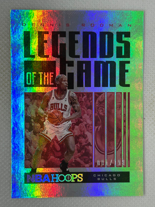 2020-21 Panini NBA Hoops Legends of the Game /199 Dennis Rodman #14 Chicago Bulls